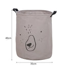 panier à linge imperméable en coton et lin pliable