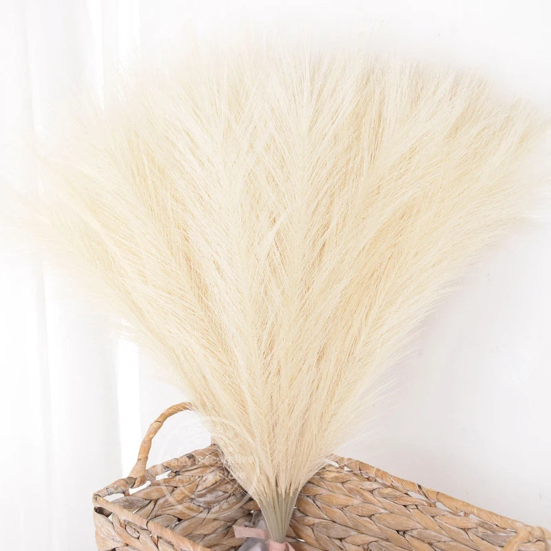 lot de bouquets dherbe de pampa artificielle pour décoration intérieure - vue 10 sur 15