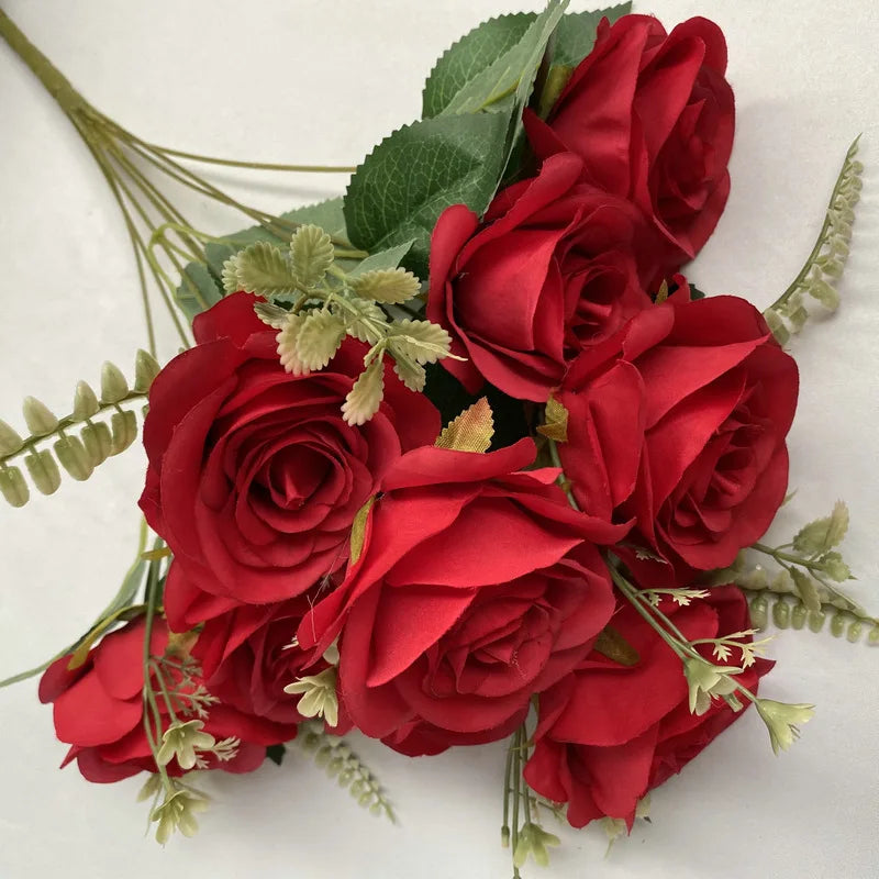 bouquets de roses artificielles pour décoration intérieure et extérieure - vue 17 sur 17