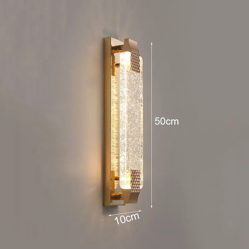 applique luxe moderne or noir 110-220v décoration éclairage intérieur - vue 8 sur 16