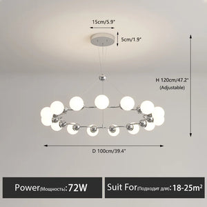 Modern decorative pendant chandelier for the home
