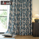 Rideau occultant motif feuillage pour chambre salon