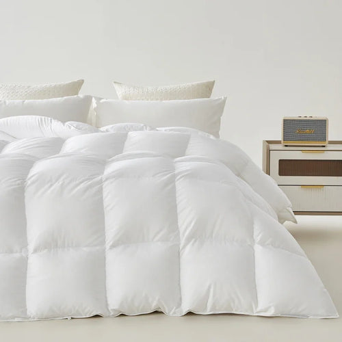 Down comforter, white goose down home dormitory blanket, winter all cotton thick quilt core, winter quilt, pure cotton quilt - vue 2 sur 6