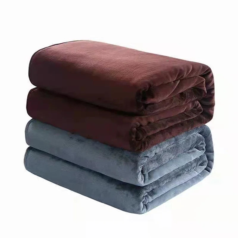 Plaid flanelle polaire douce chaude pour canapé lit - vue 3 sur 7