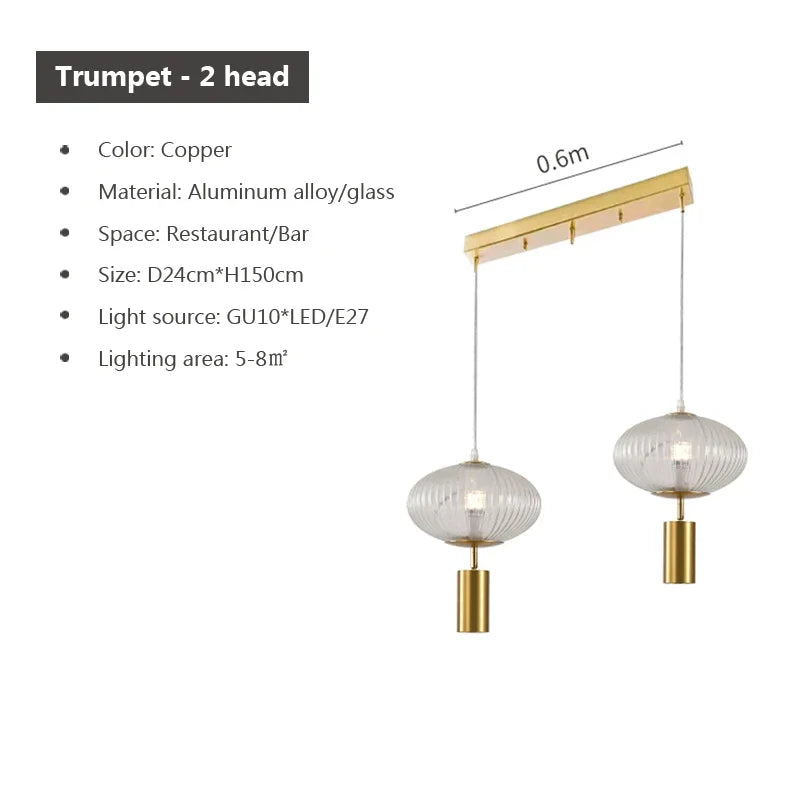 suspension en verre rétro design pour décoration intérieure - vue 12 sur 18