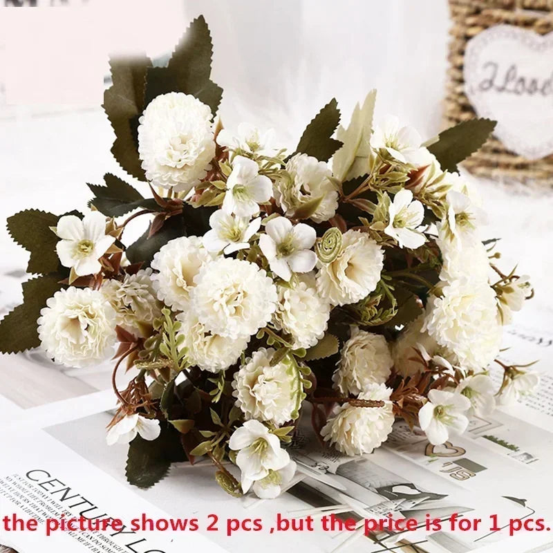 bouquet de lilas artificiels en soie pour décoration florale - vue 11 sur 12