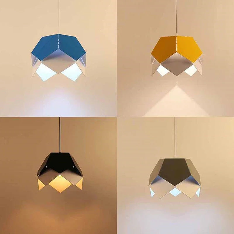 suspension géométrique en fer style nordique pour décoration intérieure - vue 5 sur 10