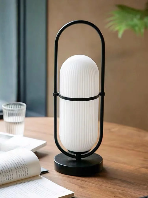 Modern nordic glass portable decorative lamp