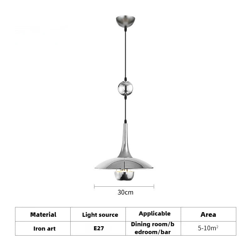 suspension soucoupe volante moderne avec poulie pour bars et restaurants - vue 14 sur 18