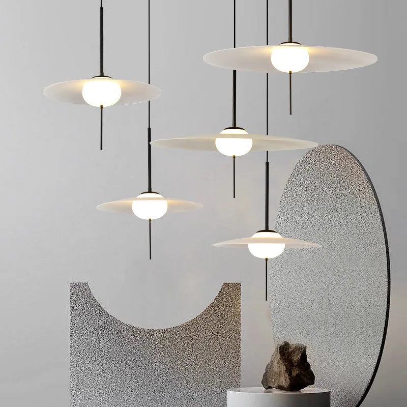 suspension soucoupe volante design nordique luminaires modernes pour café et bar - vue 2 sur 8