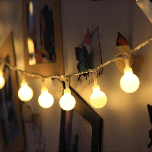 guirlande lumineuse à boules led pour mariage et jardin extérieur - vue 2 sur 9