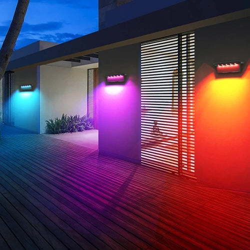 lot de 2 lampes solaires extérieures 5 led étanche intelligentes