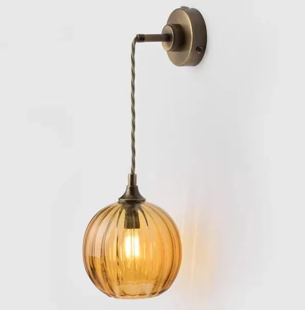Decorative glass wall light nordic minimalist style - vue 11 sur 13