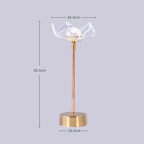 Lampe à poser style vintage LED en métal doré Anila - vue 9 sur 11