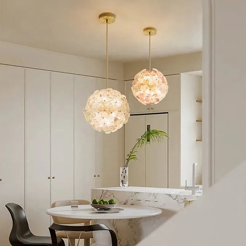 suspension moderne en verre pour décoration intérieure design rétro - vue 3 sur 14