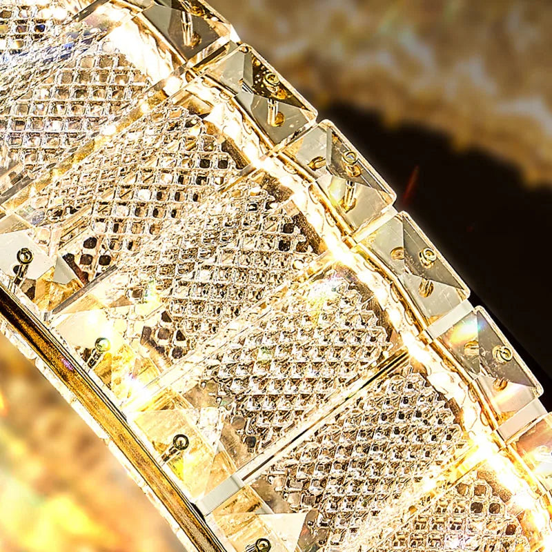 lustre de luxe en cristal pour villas haut de gamme personnalisé - vue 4 sur 9