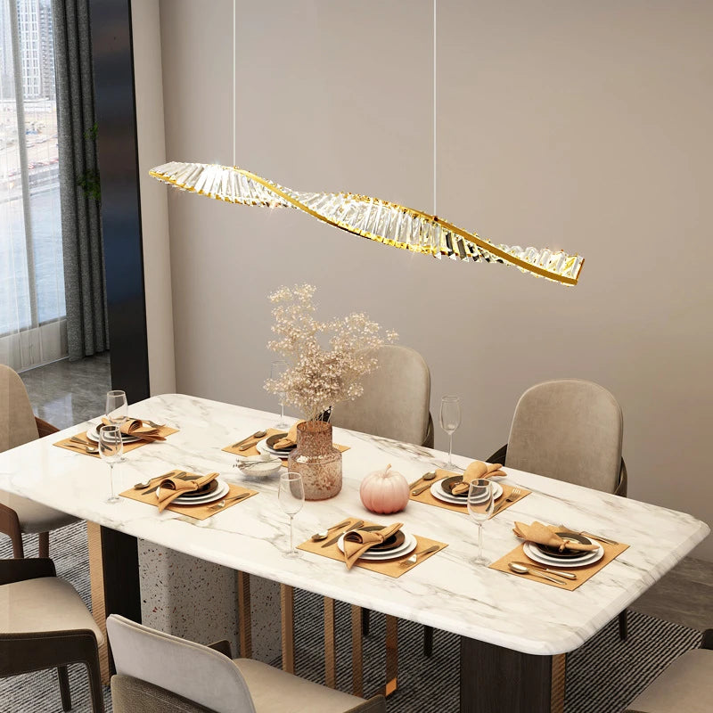 suspension en cristal moderne pour intérieur art déco minimaliste - vue 6 sur 12