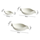 Assiettes ceramique double couche forme irreguliere style japonais
