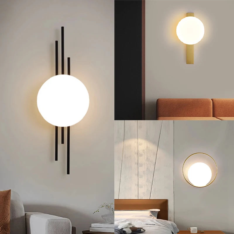 Nordic luxury LED wall lamp - vue 5 sur 14