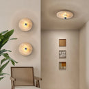 applique murale rétro en pierre naturelle design scandinave à led