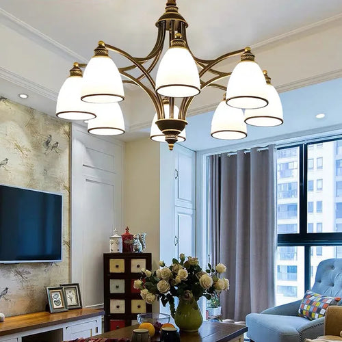 lustre rétro pour une ambiance campagnarde chaleureuse - vue 10 sur 19