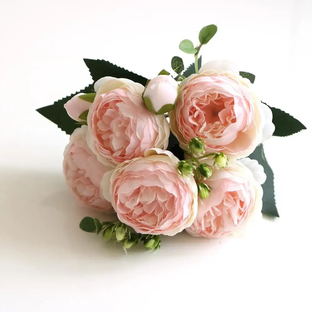 petit bouquet de fleurs artificielles pour décoration printanière et mariage - vue 37 sur 37