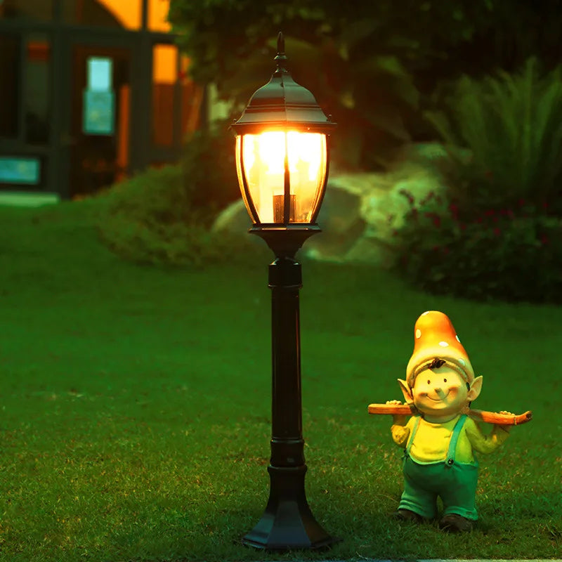 lampe de jardin rétro européenne étanche pour extérieur - vue 8 sur 8