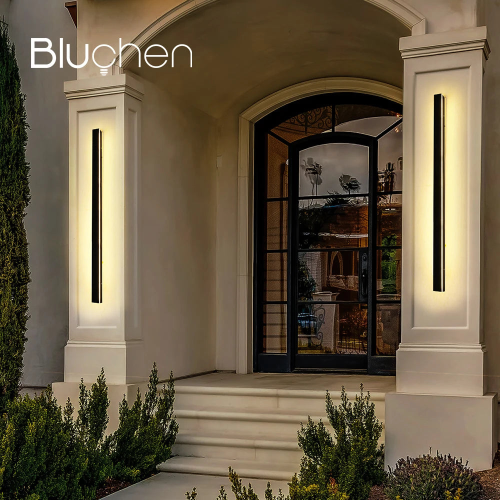 applique murale extérieure moderne à led étanche pour jardin et balcon - vue 8 sur 7