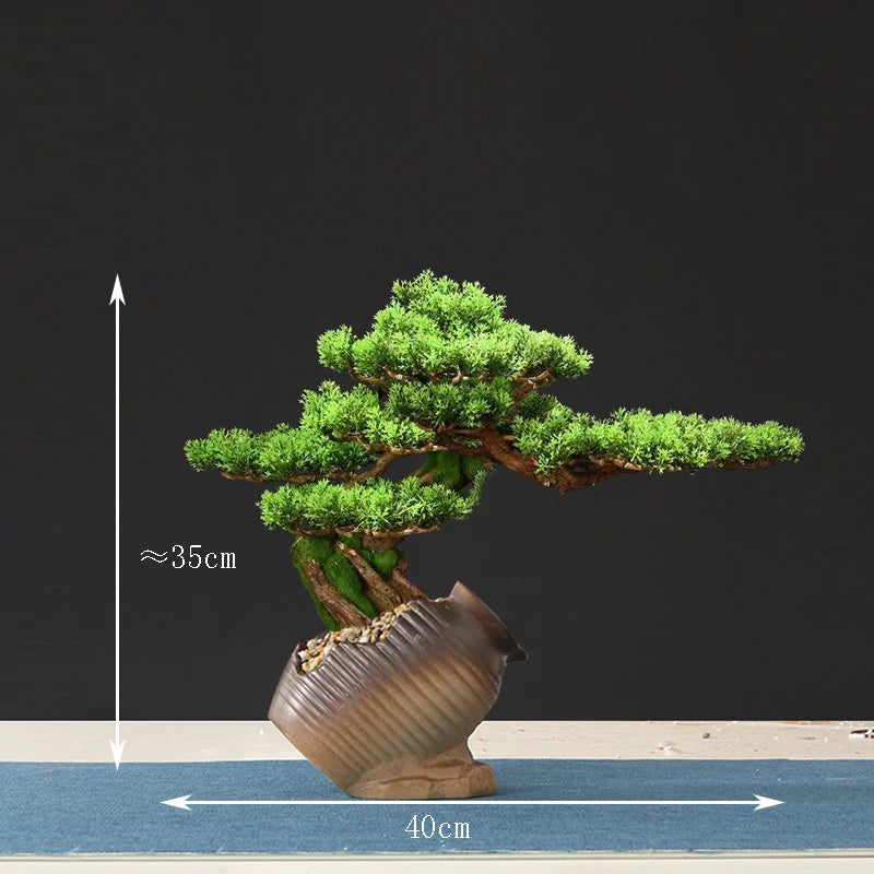 faux arbre bonsaï décoratif pour salon et aménagement paysager - vue 30 sur 36