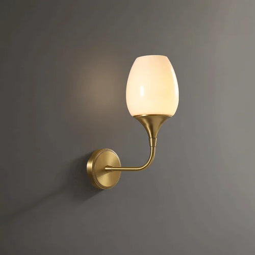 Minimalist copper wall light for decorative lighting - vue 4 sur 8