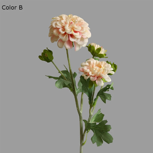 Realistic oriental chrysanthemum artificial flowers for wedding decoration - vue 8 sur 8