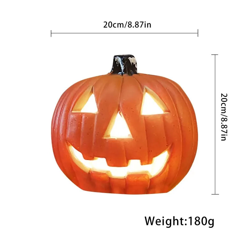 Halloween LED Pumpkin Lantern, LED Light Lamp Lantern Home Props Bar, Halloween Decor LED Lantern Scene Layout Home Decoration - vue 6 sur 6