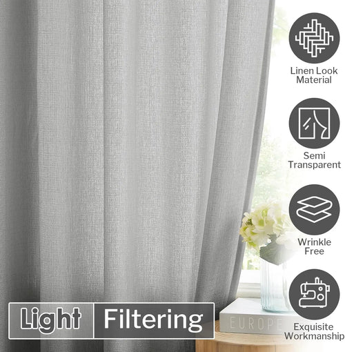 Voilage tulle uni sur mesure pour chambre salon