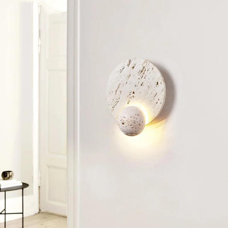applique murale design pierre naturelle led pour décoration moderne