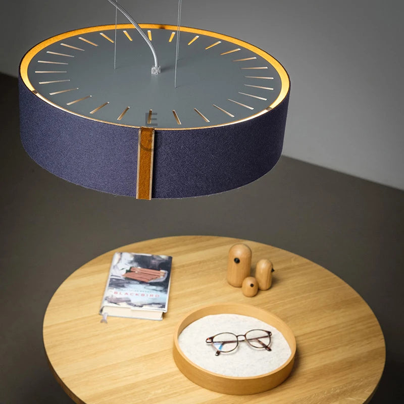 lampe suspendue moderne en tissu feutré pour styliste créatif - vue 11 sur 12