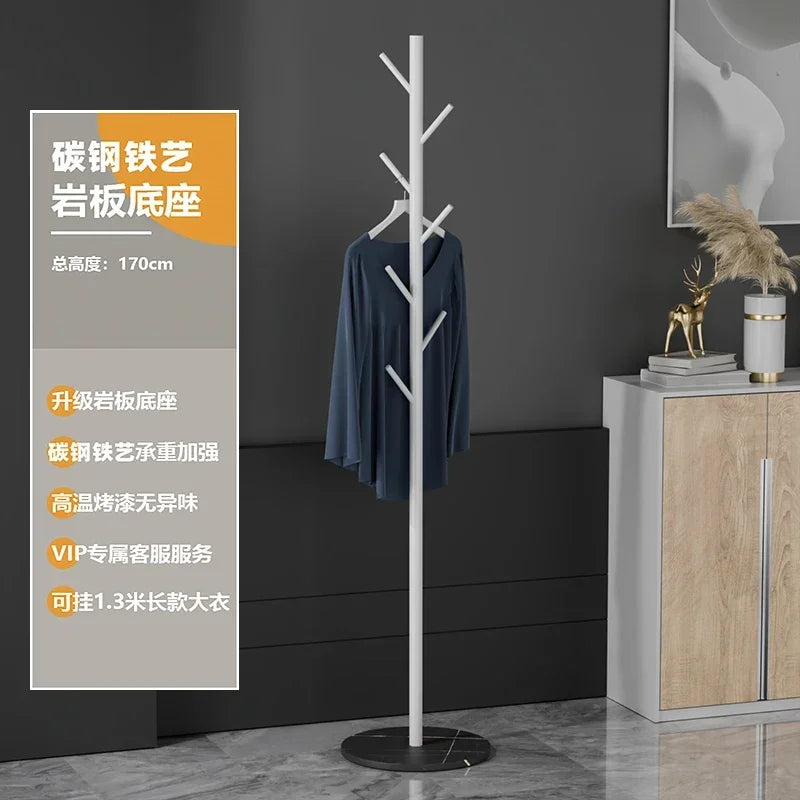 Multifunctional Floor Coat Rack, Hat Hanger, Tree Style, Freestanding Handbag Organizer, Luxury Storage Stand, 7 Hooks - vue 25 sur 28