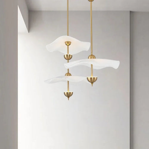 lustre créatif nordique en forme de lotus pour décoration intérieure