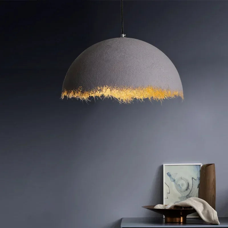 lustre led créatif demi-mois designer italien éclairage intérieur