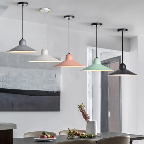 lustre moderne nordique style UFO lampes multicolores décoratives