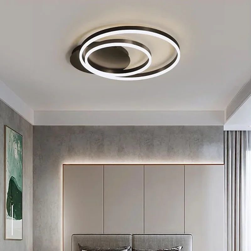 lustre style industriel à leds pour décoration intérieure moderne - vue 4 sur 12