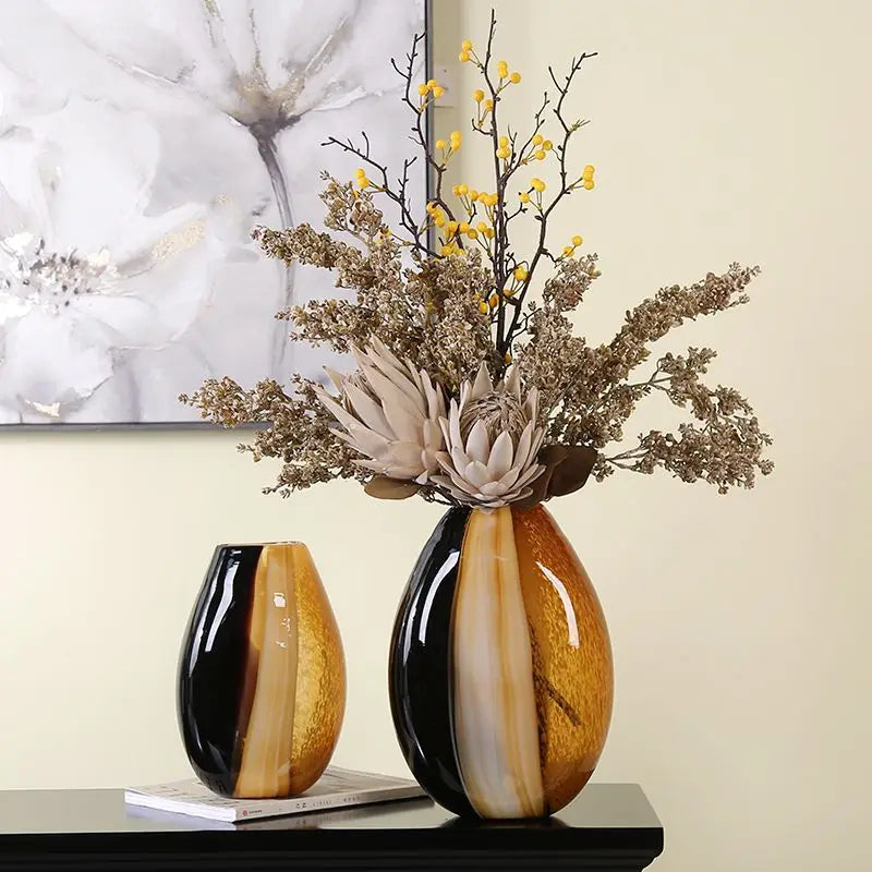 vase en verre moderne décoration artistique pour fleurs hydroponiques - vue 2 sur 7