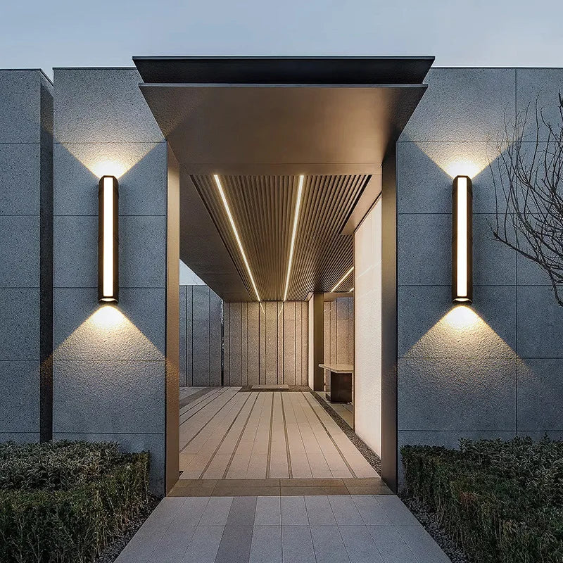 applique murale led moderne étanche en aluminium pour extérieur