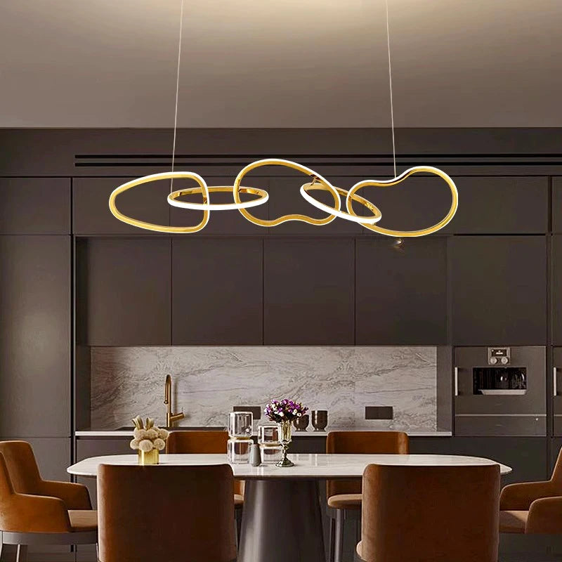 Lustre design moderne LED pour salon éclairage intérieur de salle à manger