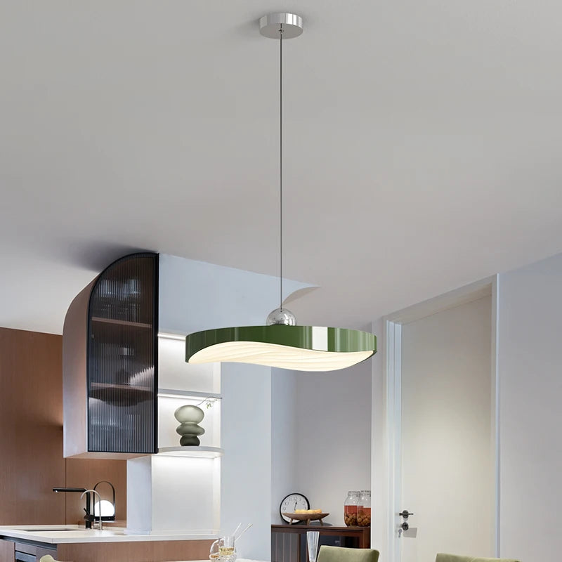 Modern minimalist LED pendant light for decorative interiors - vue 3 sur 21