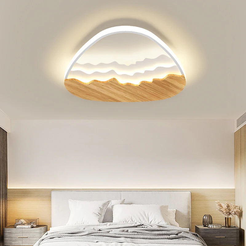 plafonnier style bois moderne minimaliste pour toute la maison - vue 6 sur 11