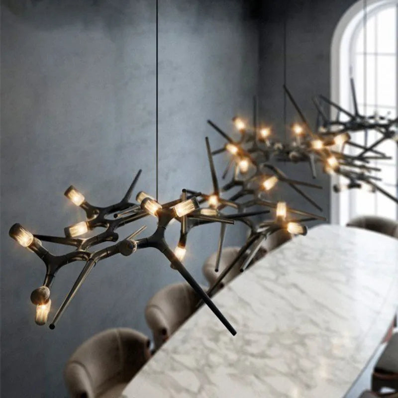 lustre de luxe post-moderne nordique pour villa personnalisé - vue 2 sur 11