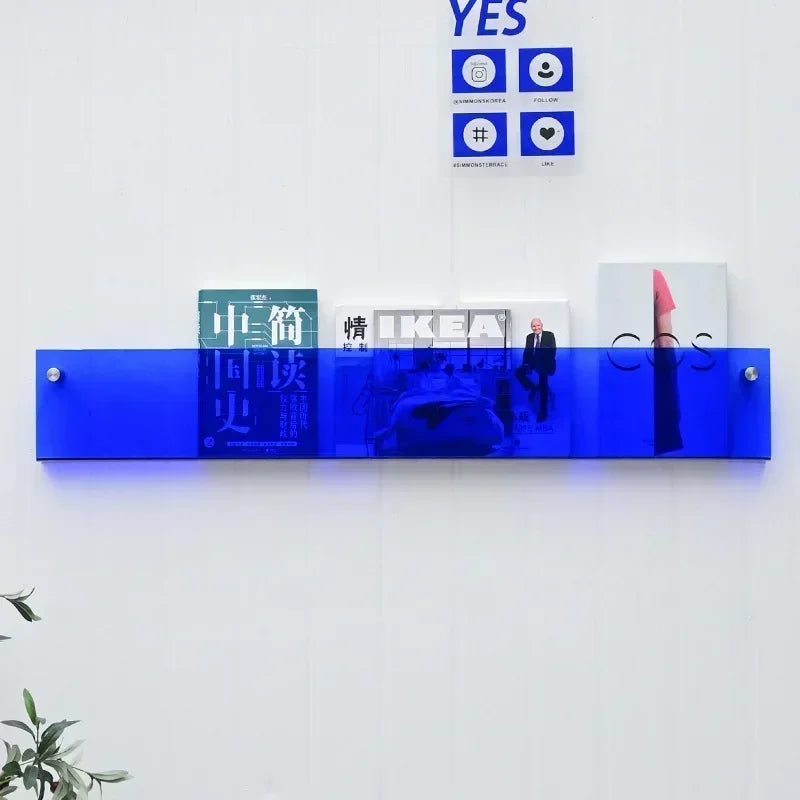 support mural en acrylique transparent pour magazines et livres - vue 10 sur 10