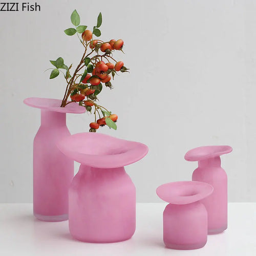 vase en verre pour arrangement floral décoration moderne