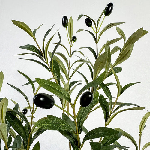Realistic artificial olive branch for interior decoration - vue 6 sur 9