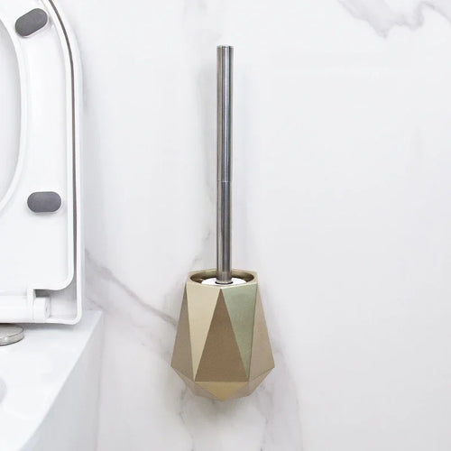 brosse de toilette en silicone avec support mural ou sur pied - vue 2 sur 10